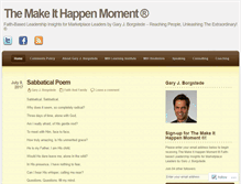 Tablet Screenshot of makeithappenmoment.com